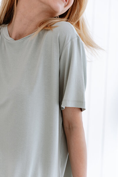 Lilabio Μπλουζάκι Crew Neck Loose Fit Modal