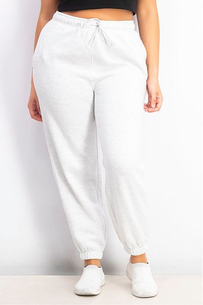 TopShop Women Drawstring Pants, Light Grey
