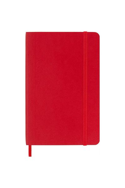Moleskine Caiet roșu simplu - Copertă moale și buzunar