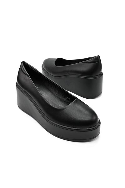 Tmall Women's casual shoes, Made of eco-leather suede, With platform, P1260, Black
