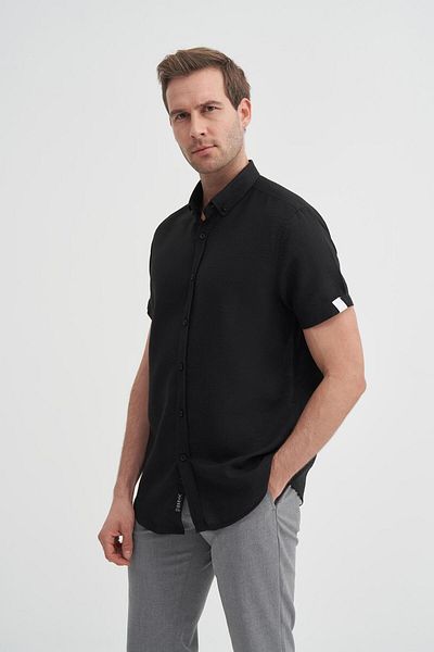 Cazador Риза с къс ръкав Slim Fit Slim Cut