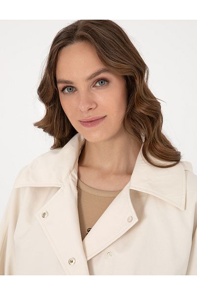 Pierre Cardin Ecru Regular Fit Coat 50306073-Vr019