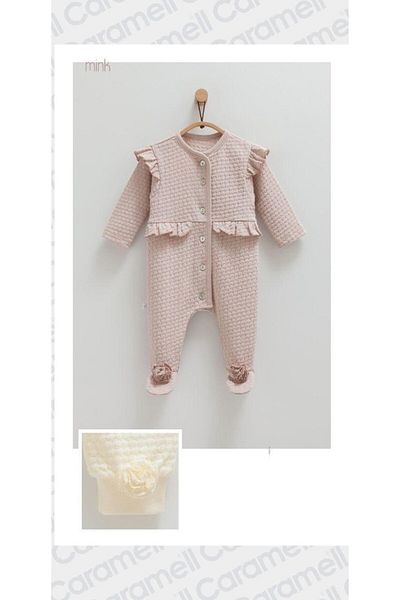 Caramell Jacquard Beautiful Jumpsuit Baby Girl 1574 /