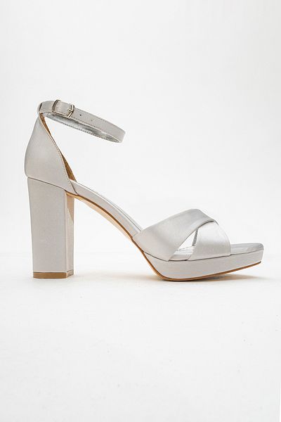 Ataköy Ayakkabı Women's Cross Strap Platform Heeled Shoes