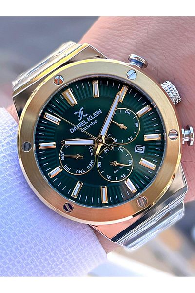 Daniel Klein Steel Case&Band Internals Functions Active 2 Year Warranty Men's Wristwatch Fg.Cl.13996.4