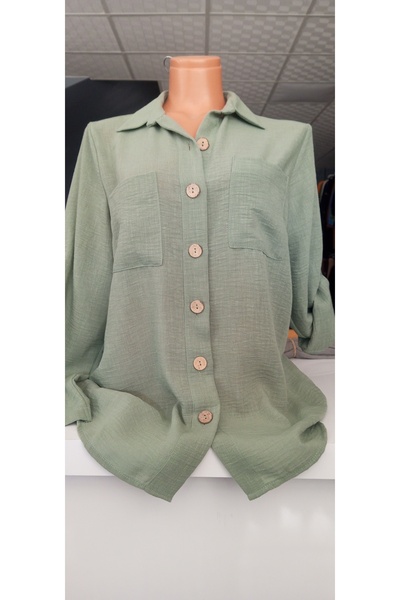 AKŞEN GİYİM VEĆA VELIČINA 100% Pamuk Lan KLASIČNA KOŠULJA SA DVOJNIM PREKLOPE...