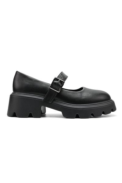 Tmall Women's casual shoes, Made of eco-leather, P1254, Black