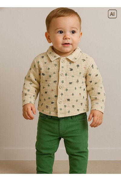 kitikate Organic Lagos 2-Piece Green Set