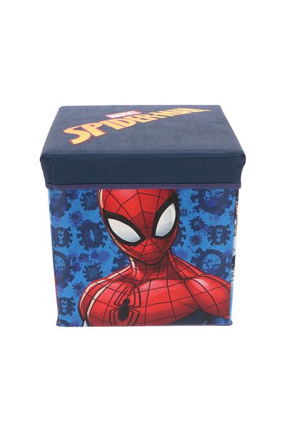 SPIDERMAN Folding Stool with Storage Space, Box Type, Multicolor, Maximum 80 kg, 30x30x30 cm, Spiderman