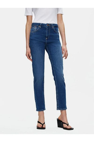 soBasic Pantaloni slim albastru închis