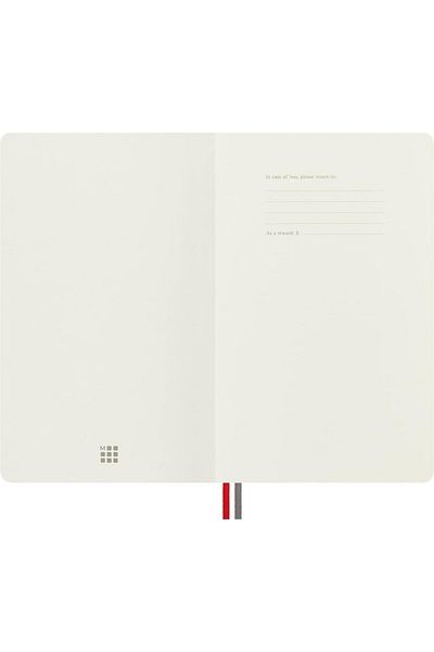 Moleskine Copertă moale, extinsă, caiet roșu (RIGLAT - 13X21)