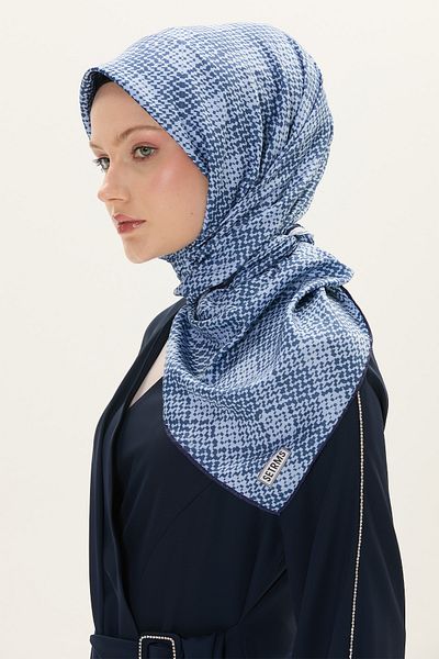 Setrms Eșarfă cu model geometric