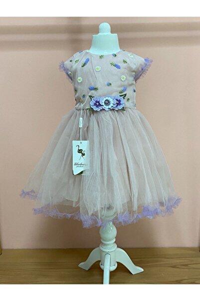 Cherrys Bebek ÇİÇEKLİ TÜL ELBİSE
