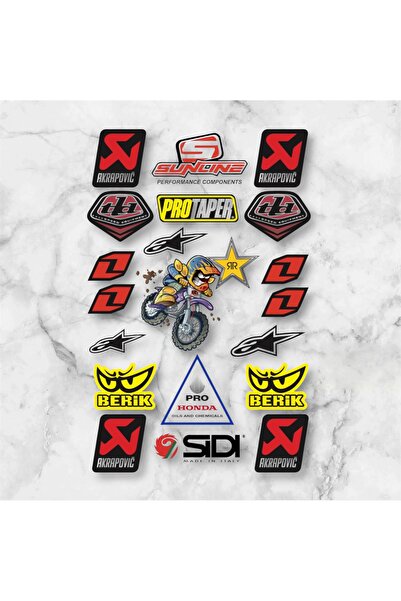 Limitless Design Akrapovic Tasarım Motosiklet Performans ve Sticker Seti"