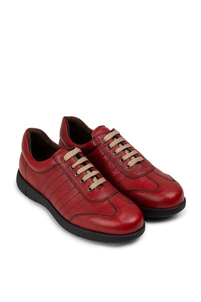 Deery Γνήσιο Δερμάτινο Κόκκινο Casual Ανδρικά Παπούτσια