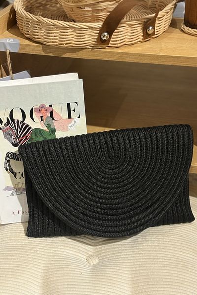 MaVaux Hand Detailed Envelope Portfolio Clutch Bag