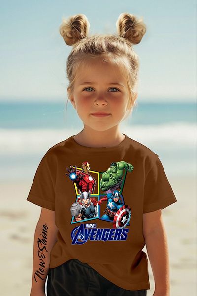 New Shine 1 тениска е подарък при покупка на 6 или повече в количката - Детска тениска Avangers Printed Oversize
