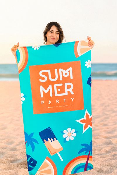 Dotamess Printed Beach Towel