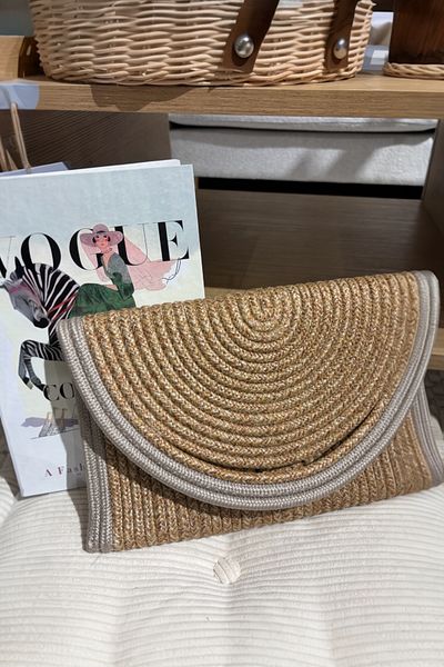MaVaux Hand Detailed Envelope Portfolio Clutch Bag