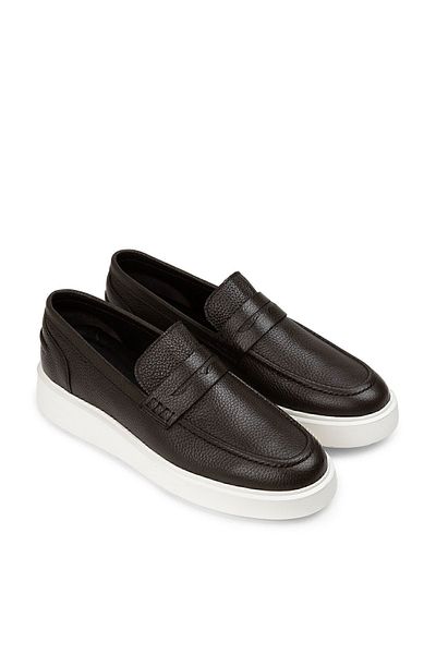 Deery Ανδρικά Loafer Παπούτσια από γνήσιο δέρμα Χακί