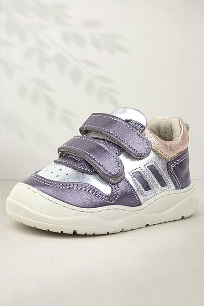 Rakerplus Schaggy Baby Sneakers - Genuine Leather, Platinum Silver