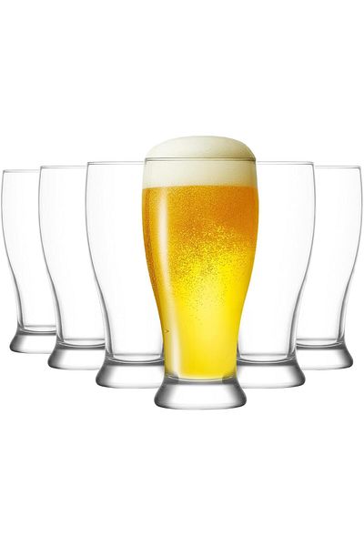 LAV 6 X Set Artcraft Brotto Beer Glass 565Cc, 19 1/4 Oz