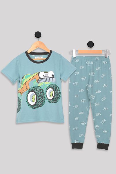 Lilo Co Monster Truck Pajama Set
