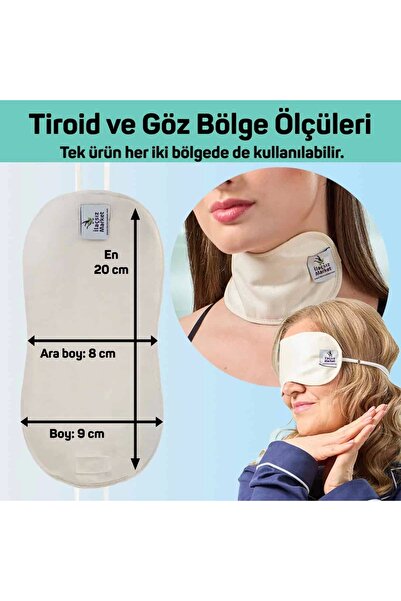 İlaçsız Market Boyun ve Göz Çevresi Hint Yağı Uygulama Bezi – Ayarlanabilir S...