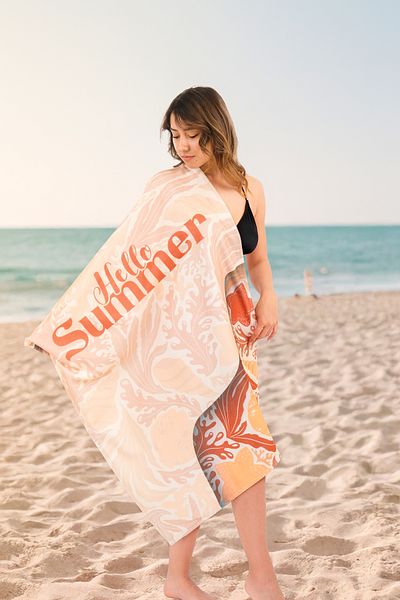 Dotamess Printed Beach Towel