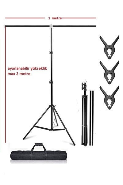 ADA GREENBOX T-şeklinde arka plan destek seti, 100X200 cm stüdyo, fotoğraf, video için taşınabilir fon standı