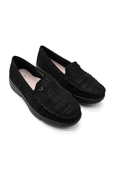 Tmall Women's Casual Shoes, Lightweight, Made Of Eco-leather, With Natural Leather Insole, P1263, Black