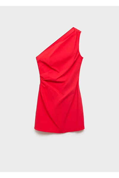 MANGO Woman Asimetrik kısa elbise