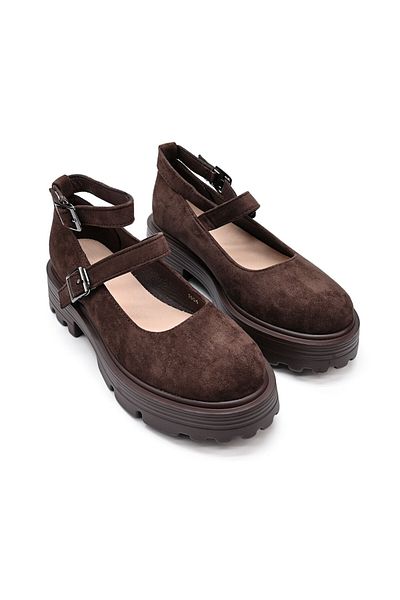 Tmall Pantofi casual de dama,Din piele ecologica,P1244,Maro