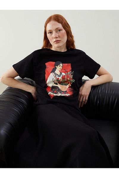 LC Waikiki Crew Neck Printed Women's T-Shirt
