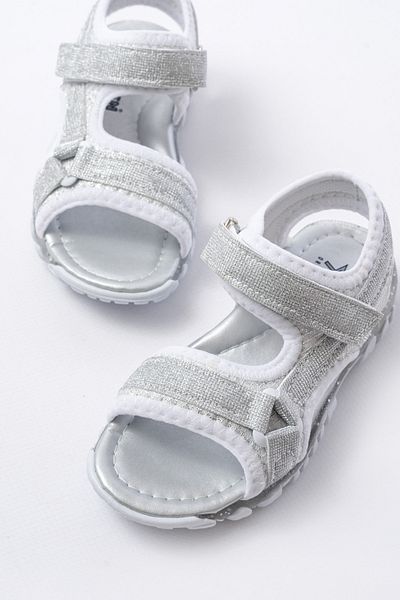 p papuccum ortopedi çocuk ayakkabıları Girl's Silver Sports Anti-Slip Sole Sandals