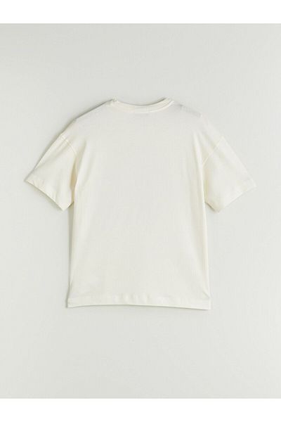 LC Waikiki Crew Neck Printed Oversize Women's T-Shirt