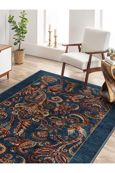 Serteks Afgan Desenli Halı, Dokuma Taban Dekoratif Şönil