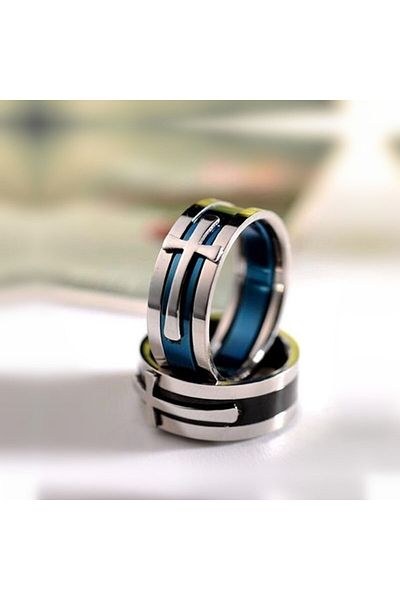 SIC MODA Stainless Steel Cross Ring SIC MODA 3715