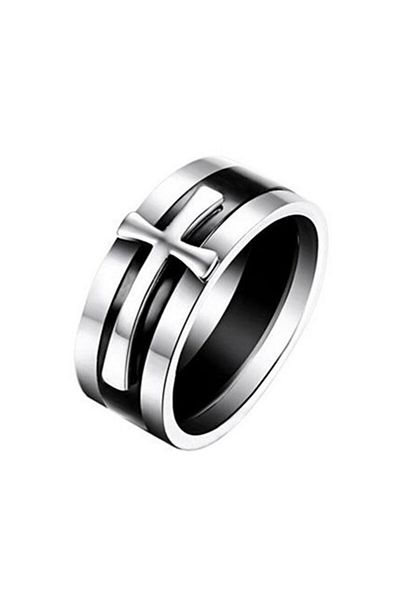 SIC MODA Stainless Steel Cross Ring SIC MODA 3716