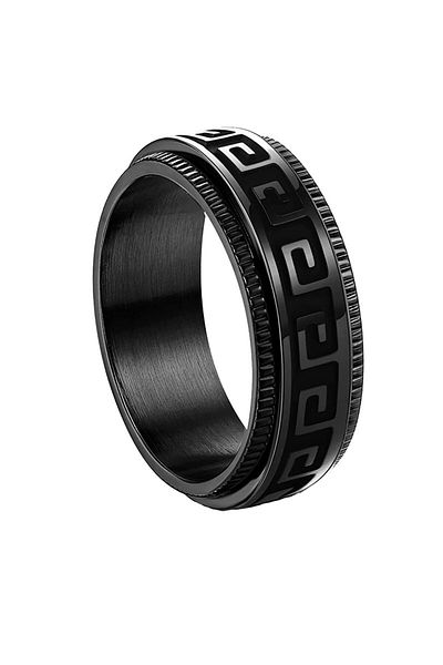 SIC MODA Inel Negru Inox Antistres SIC MODA 5092