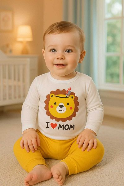 Lullaby Baby Boy Lion Badi 2 Piece Set