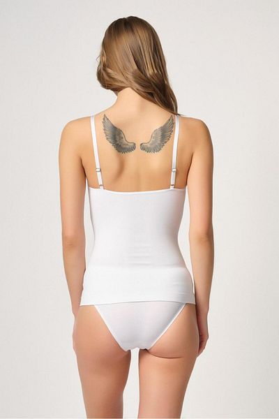Emay White Mi 5038 Rope Strap Fancy Athlete Corset