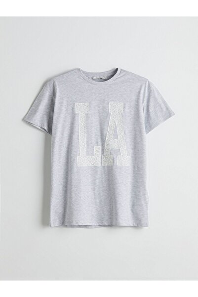 LC Waikiki Crew Neck Embroidered Women's T-Shirt