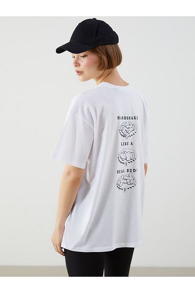 LC Waikiki Crew Neck Mickey and Friends Printed Women's T-Shirt