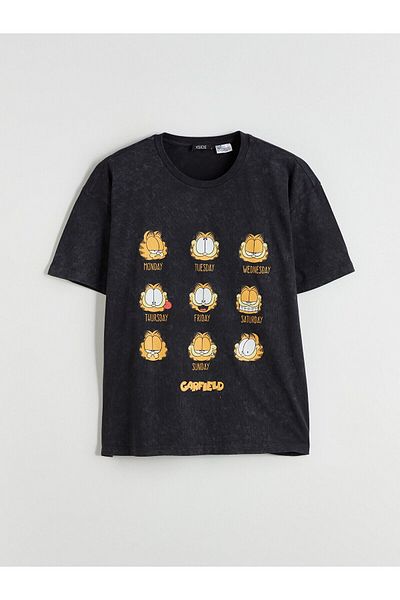 LC Waikiki Crew Neck Garfield Printed Women's T-Shirt