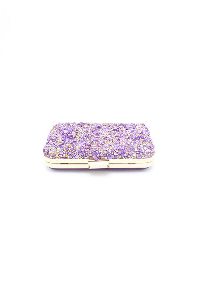 Chantaky 032 1700 Purple Stone Evening Dress Bag Evening Bag Clutch