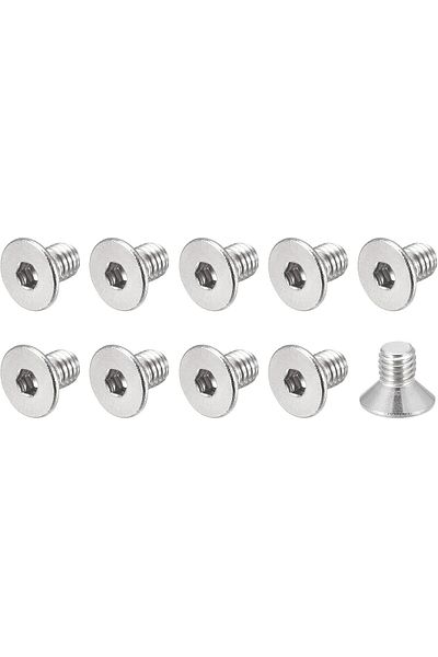 Generic METALLIXITY Flat Head Countersunk Machine Screws, (M3x6mm) 80Pcs, 304 Stainless Steel Socket Head Ca