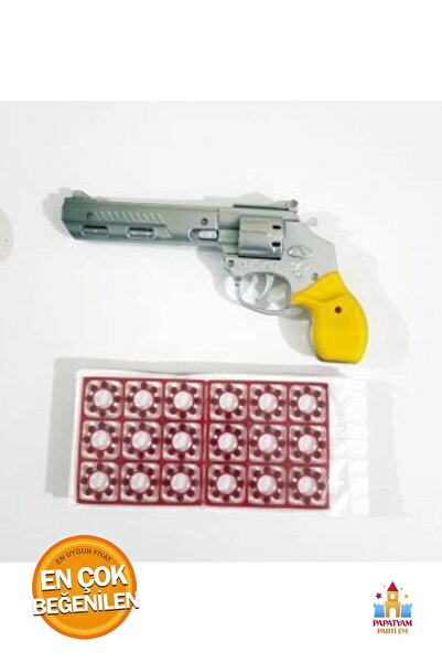 PapatyamPartiEvi Büyük Boy Kapsül Tabanca Oyuncak Seti - 3 Paket Kapsül ile S...