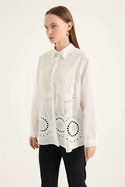 HomeStore Kabartma Fistolu Gömlek