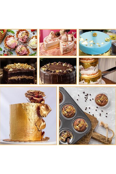 velomy Edible Gold Cake Decoration Foil